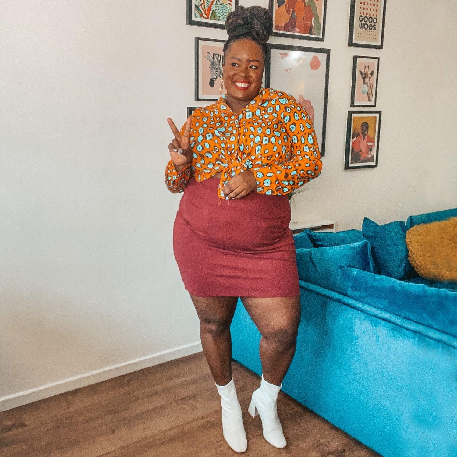 Mini-jupe - Bordeaux