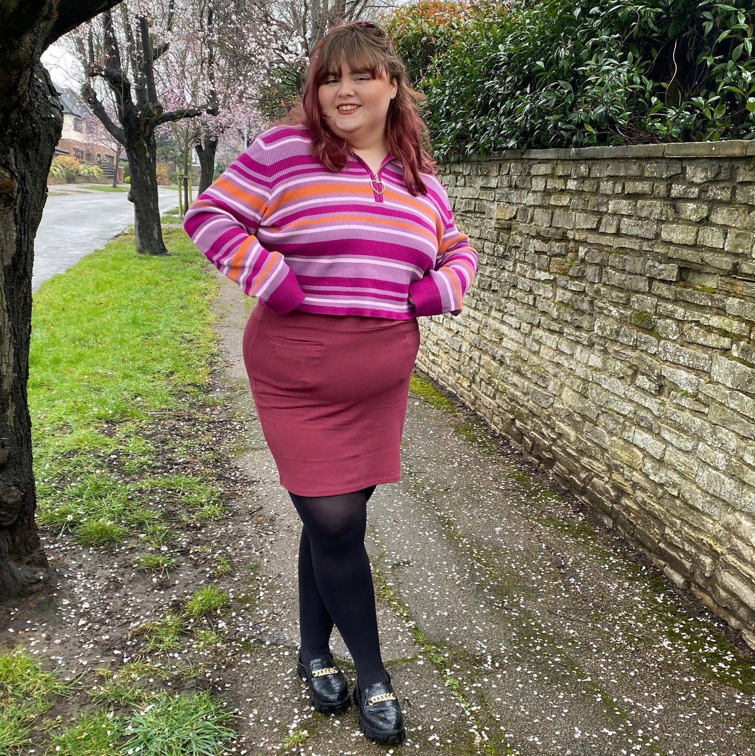 Mini-jupe - Bordeaux