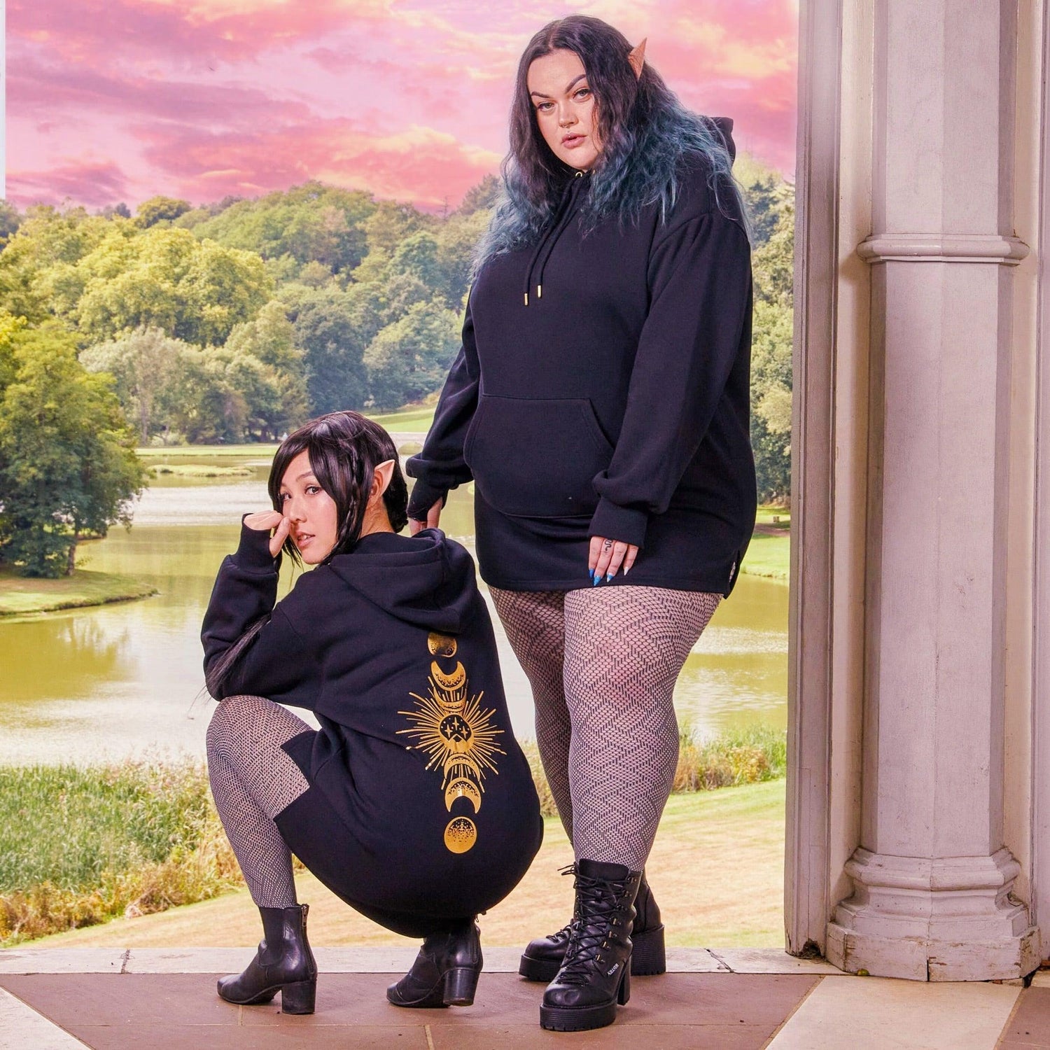 Sudadera con capucha ACOTAR de algodón orgánico - High Lady