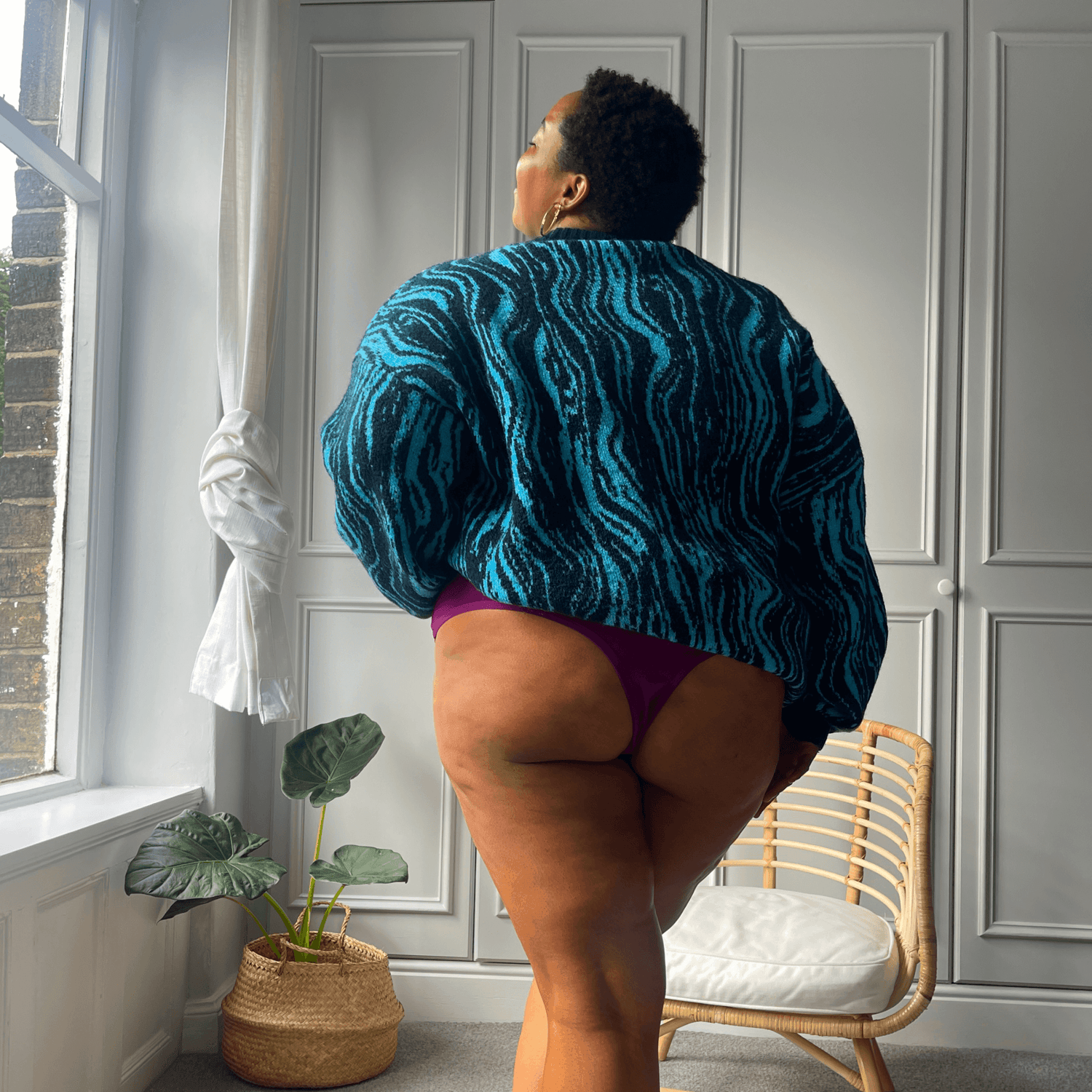 Culotte haute en coton bio - Figgy Pudding