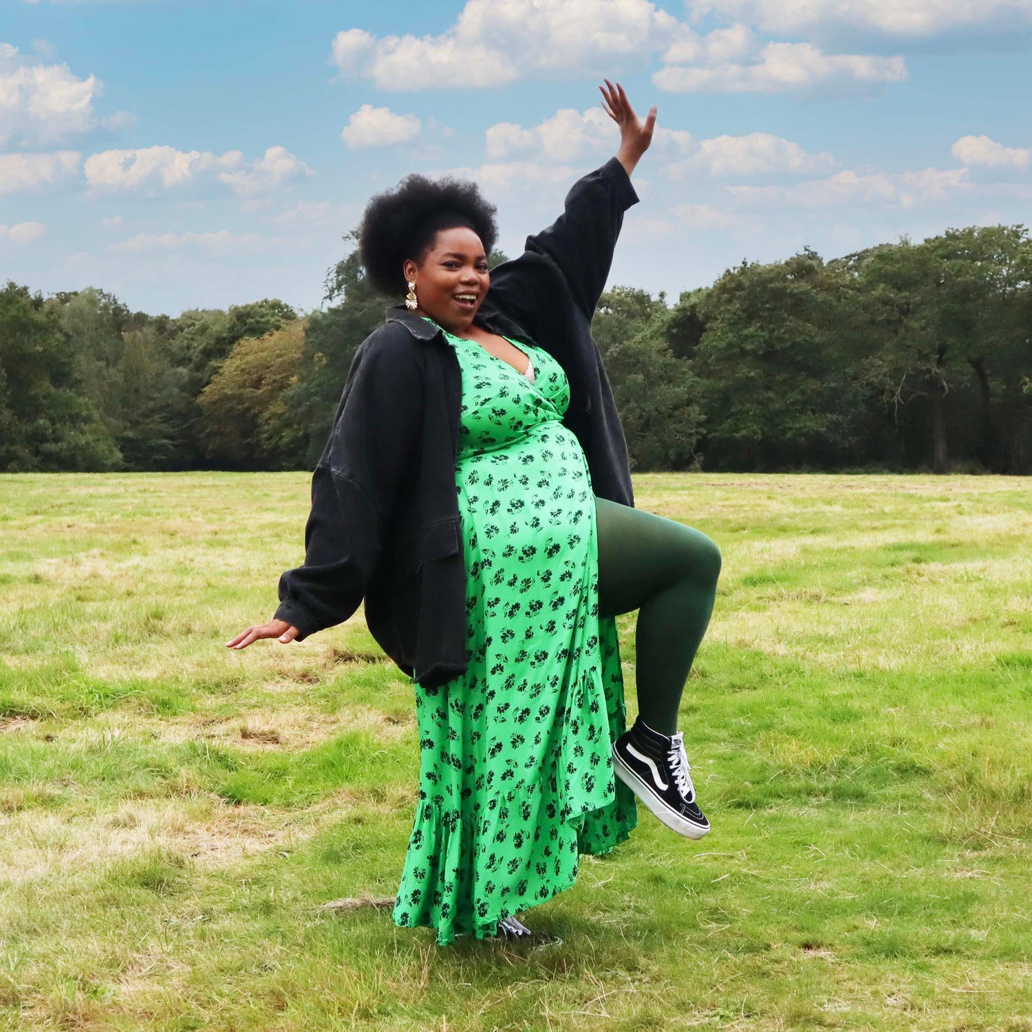 Collants 80 deniers - Vert bouteille