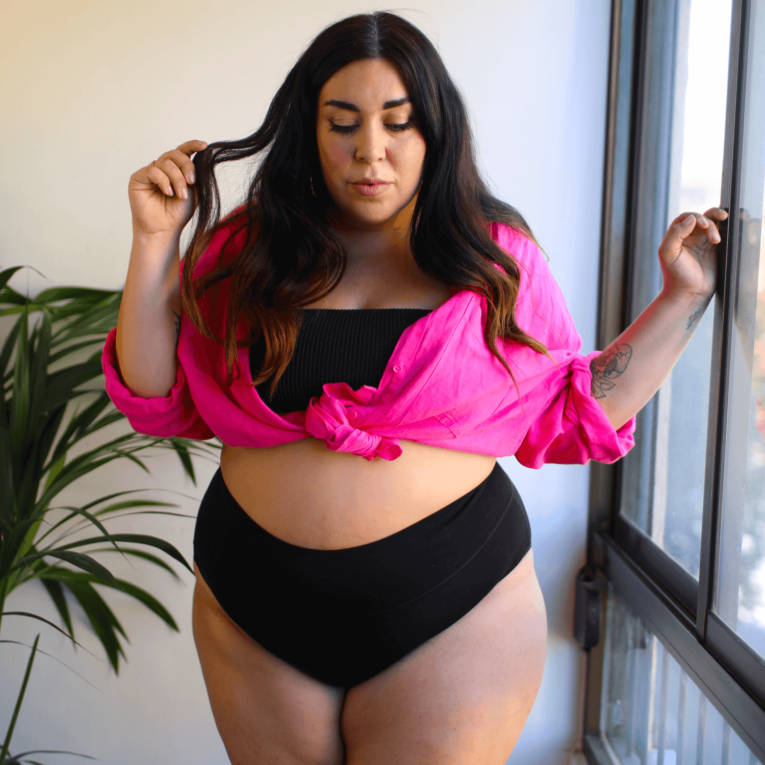 Braguitas de algodón orgánico - Negro