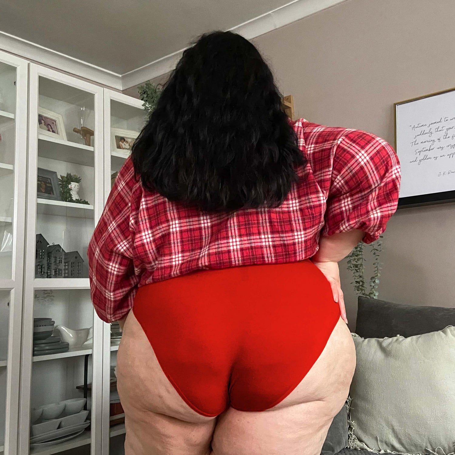 Braguitas de algodón orgánico de pierna alta - Langosta