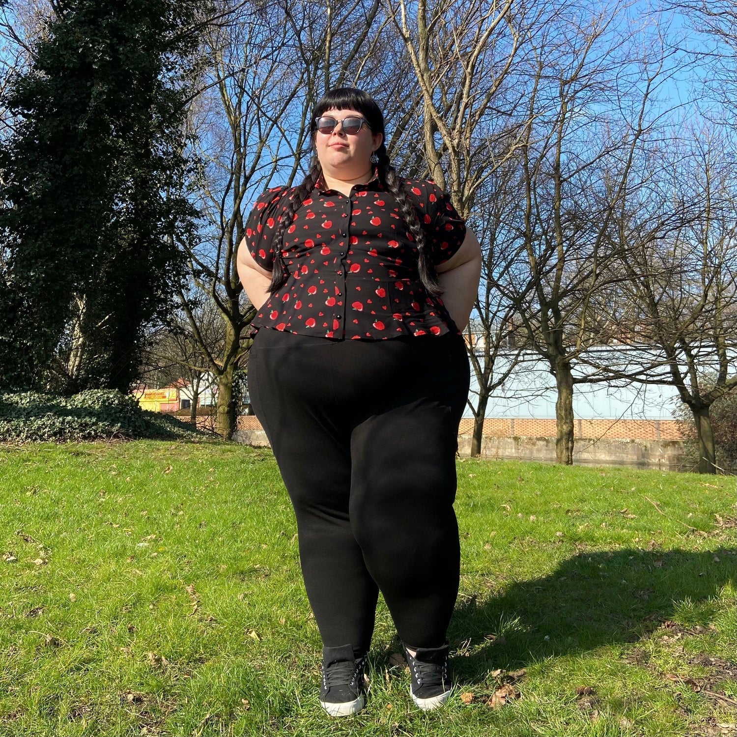 Legging court anti-squats - Noir