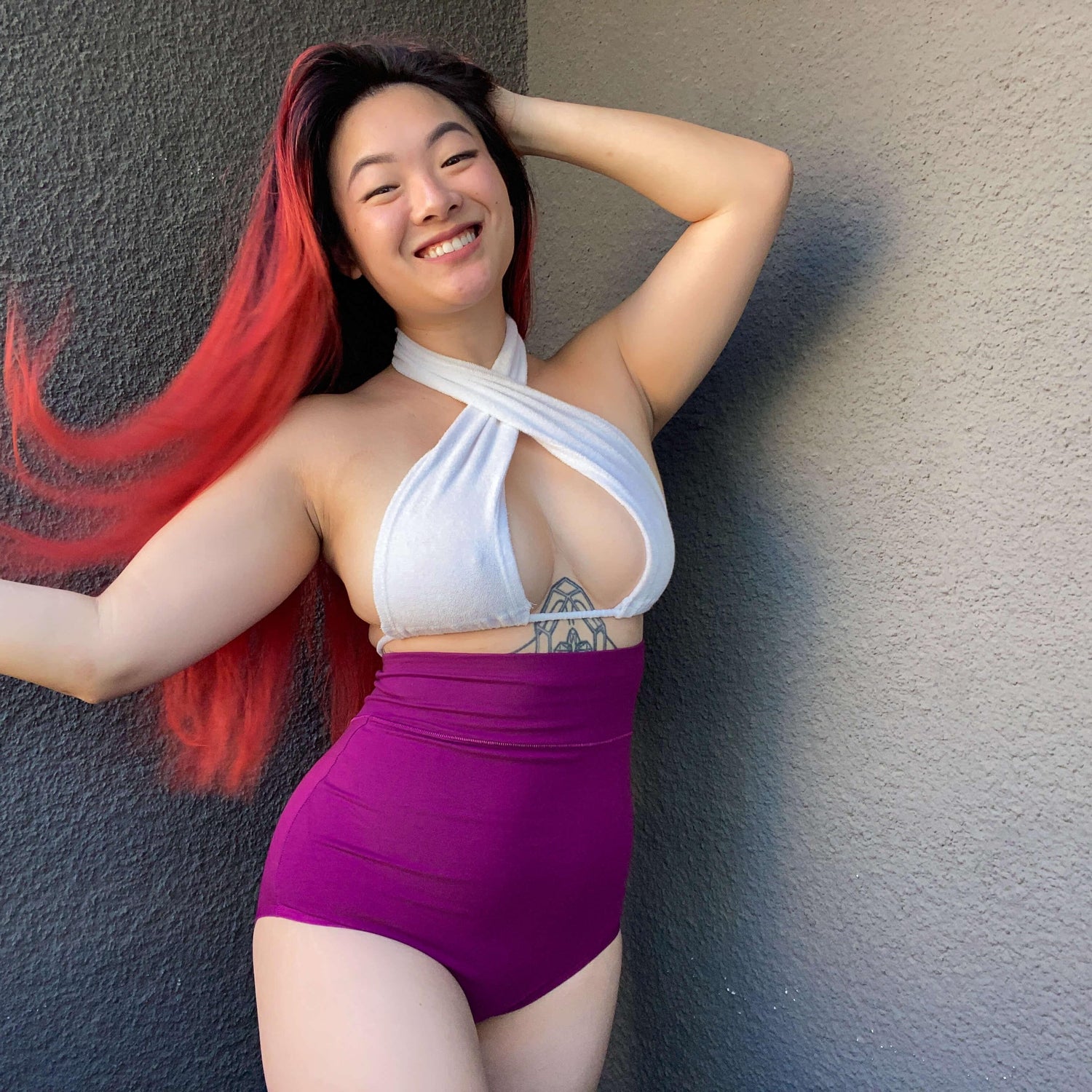 Braguitas de algodón orgánico de cintura alta - Figgy Pudding