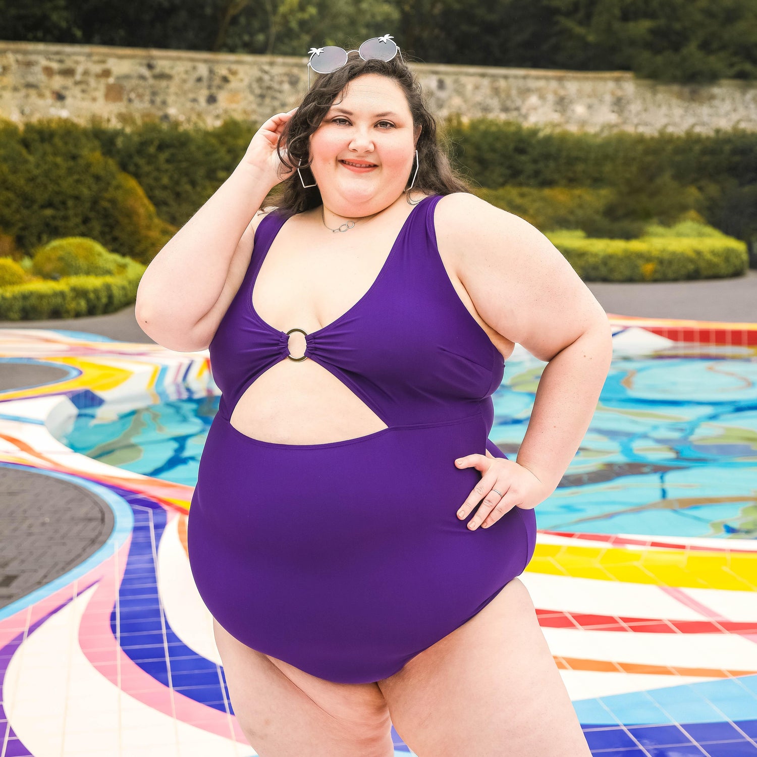 Traje de baño con cera - Morado