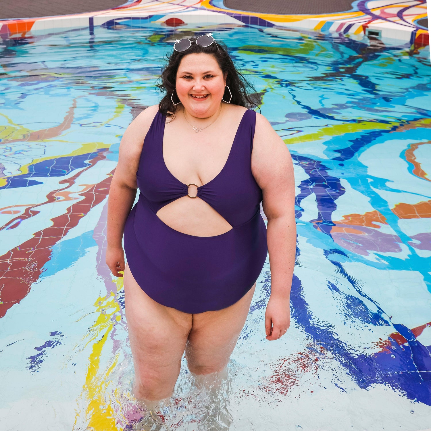 Traje de baño con cera - Morado