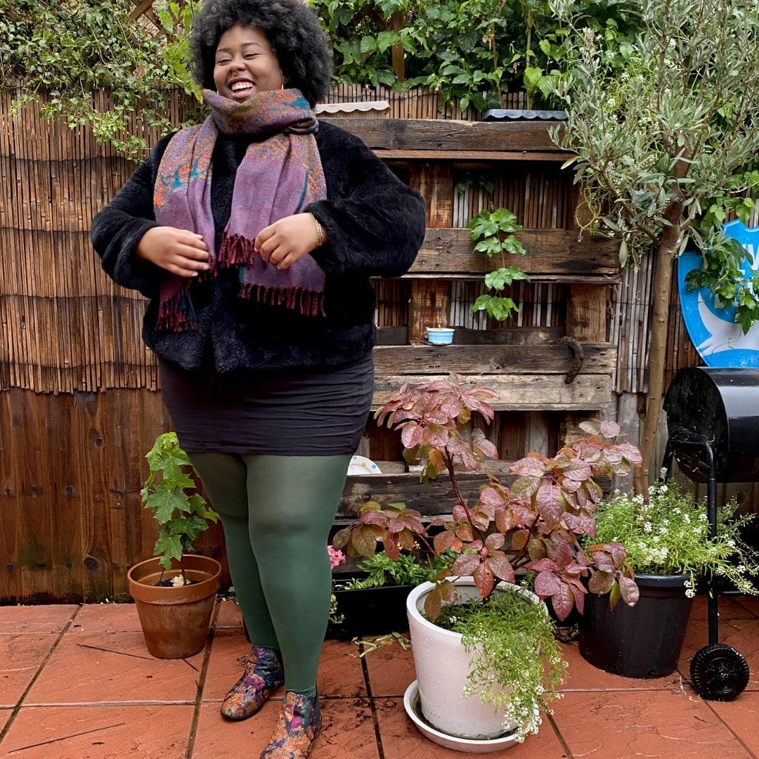 Collants 80 deniers - Vert bouteille