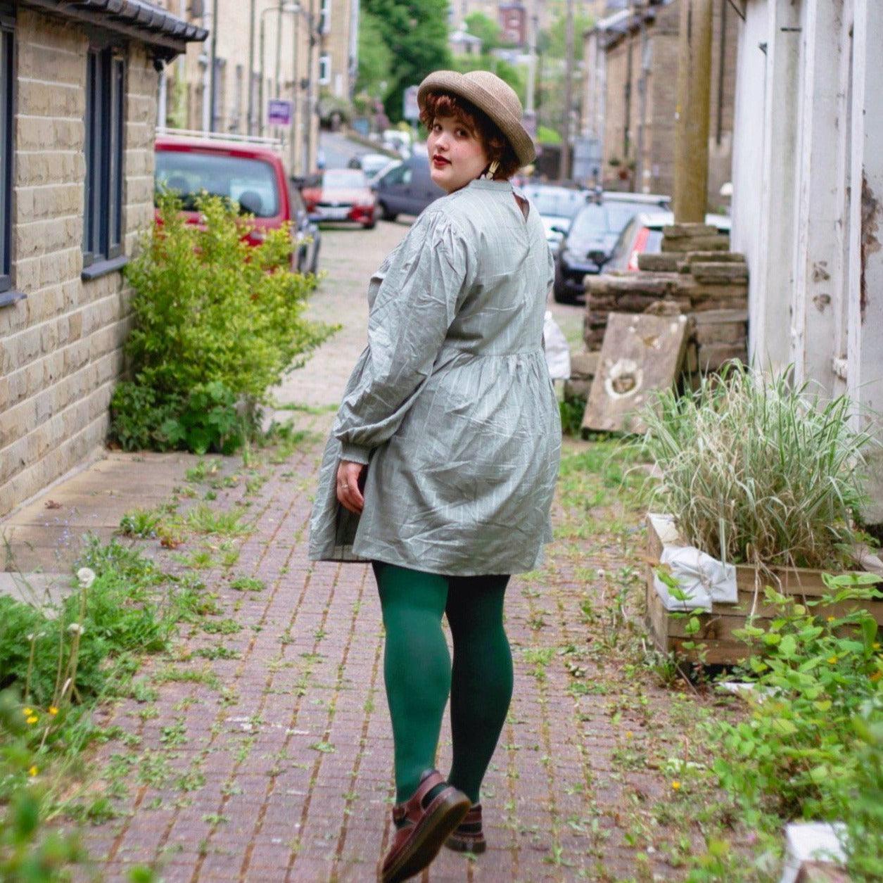 Collants 80 deniers - Vert bouteille