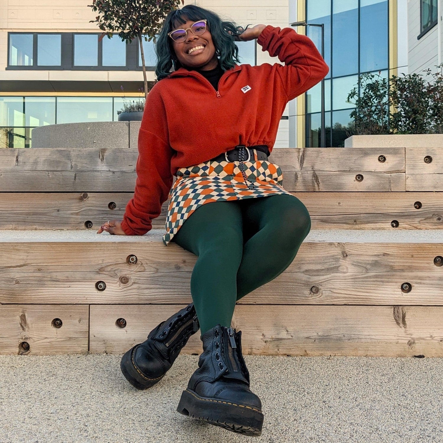 Collants 80 deniers - Vert bouteille