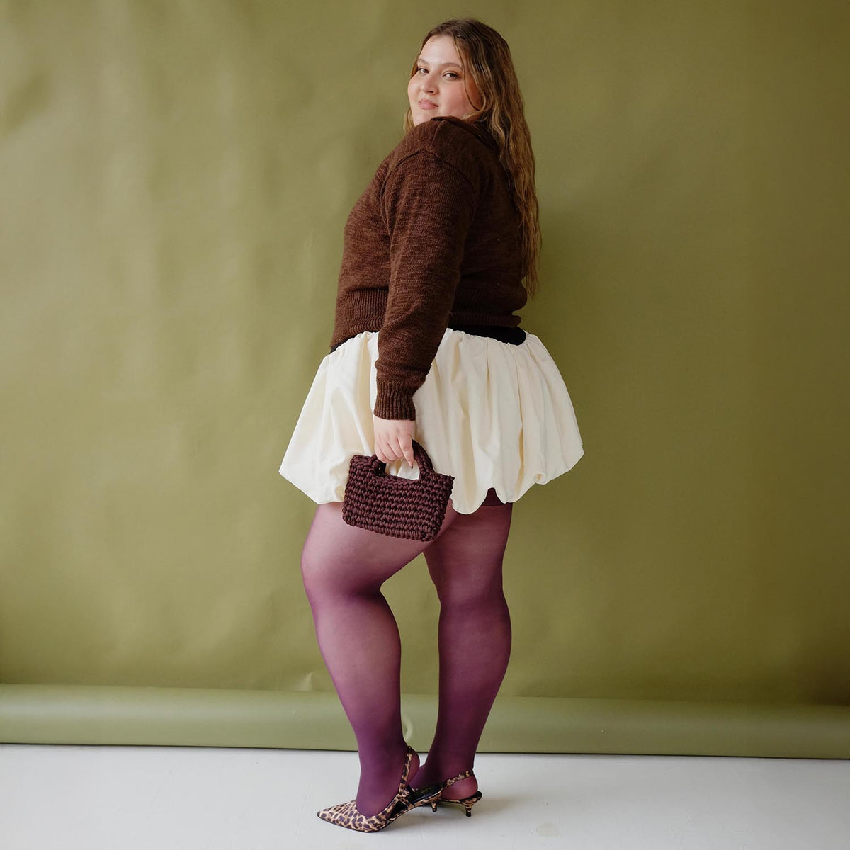 30 Denier Tights - Plum
