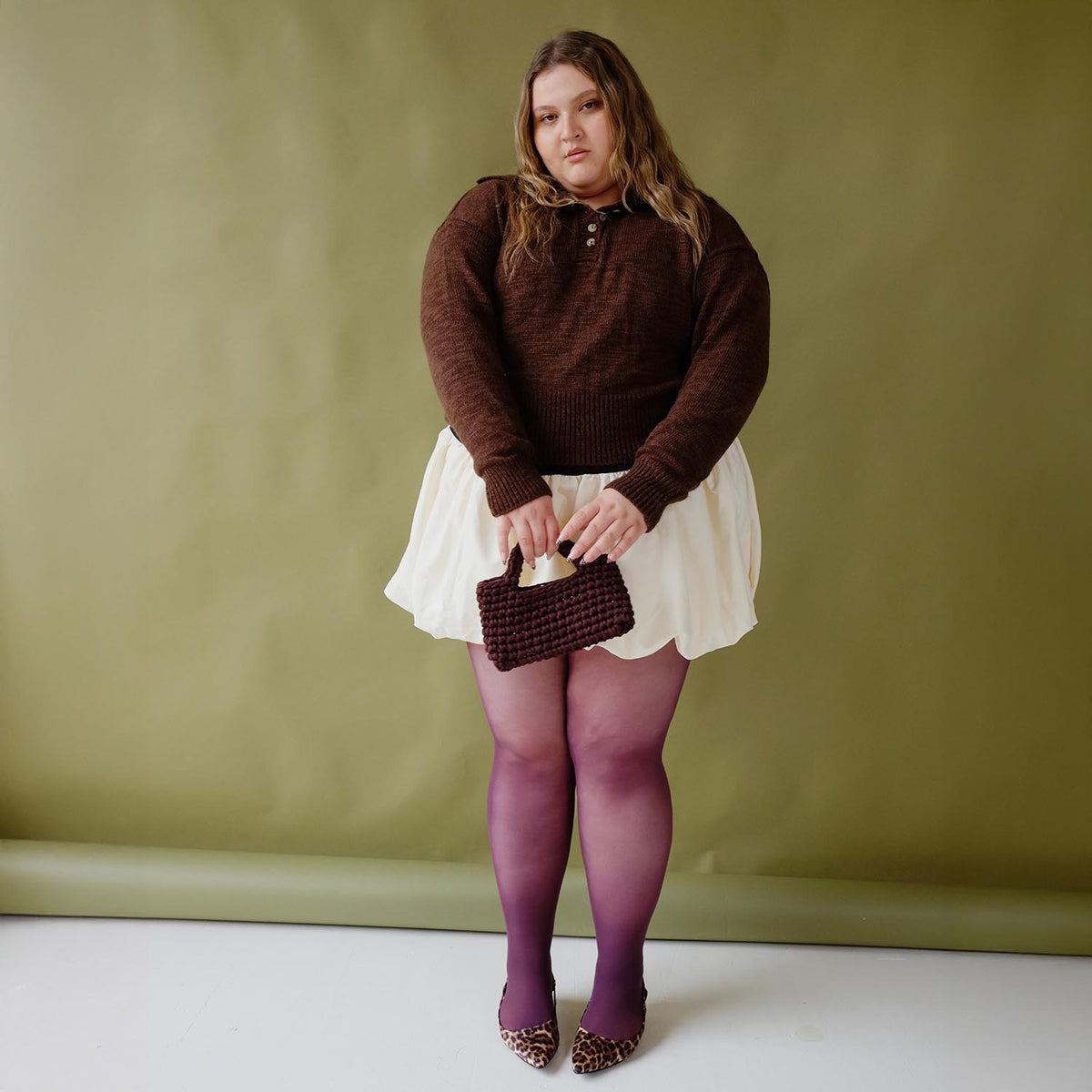 30 Denier Tights - Plum