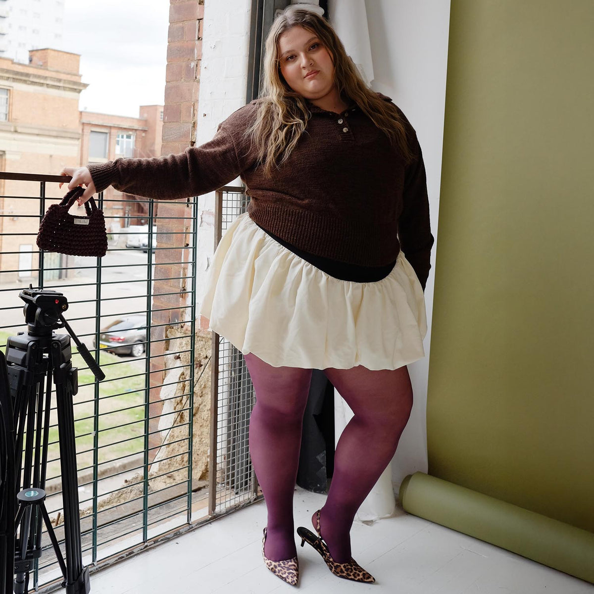 30 Denier Tights - Plum