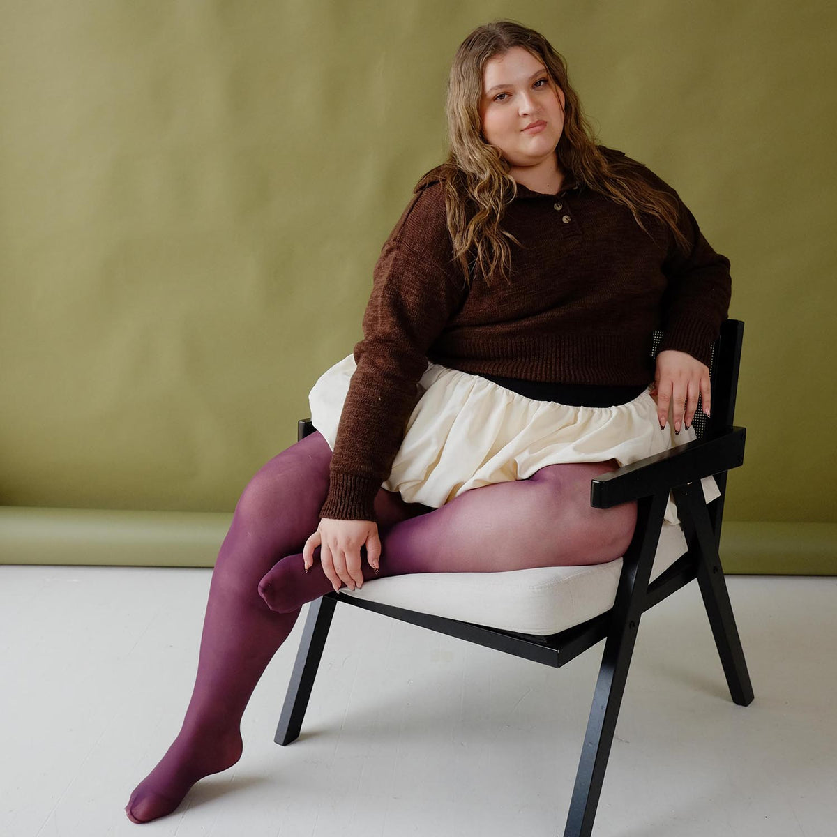 30 Denier Tights - Plum