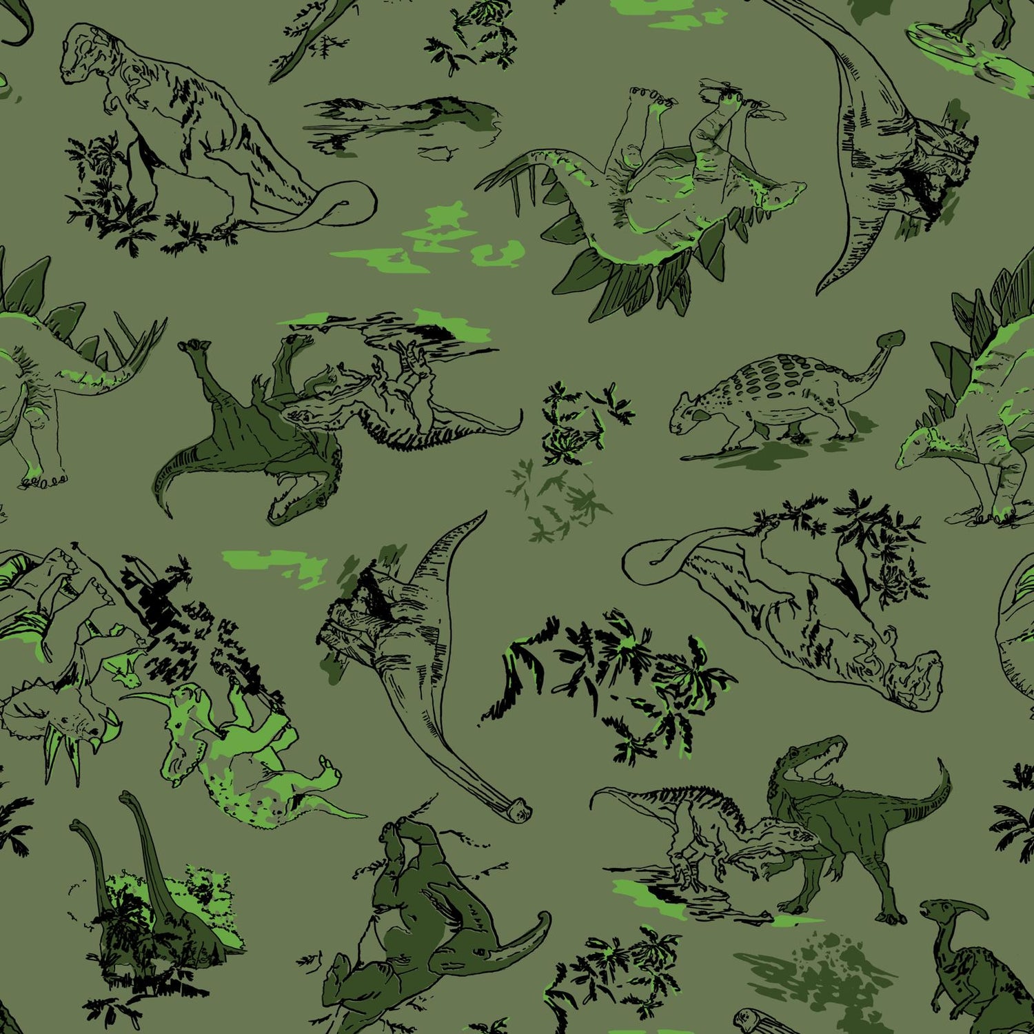 Organic Cotton PJs - Dino