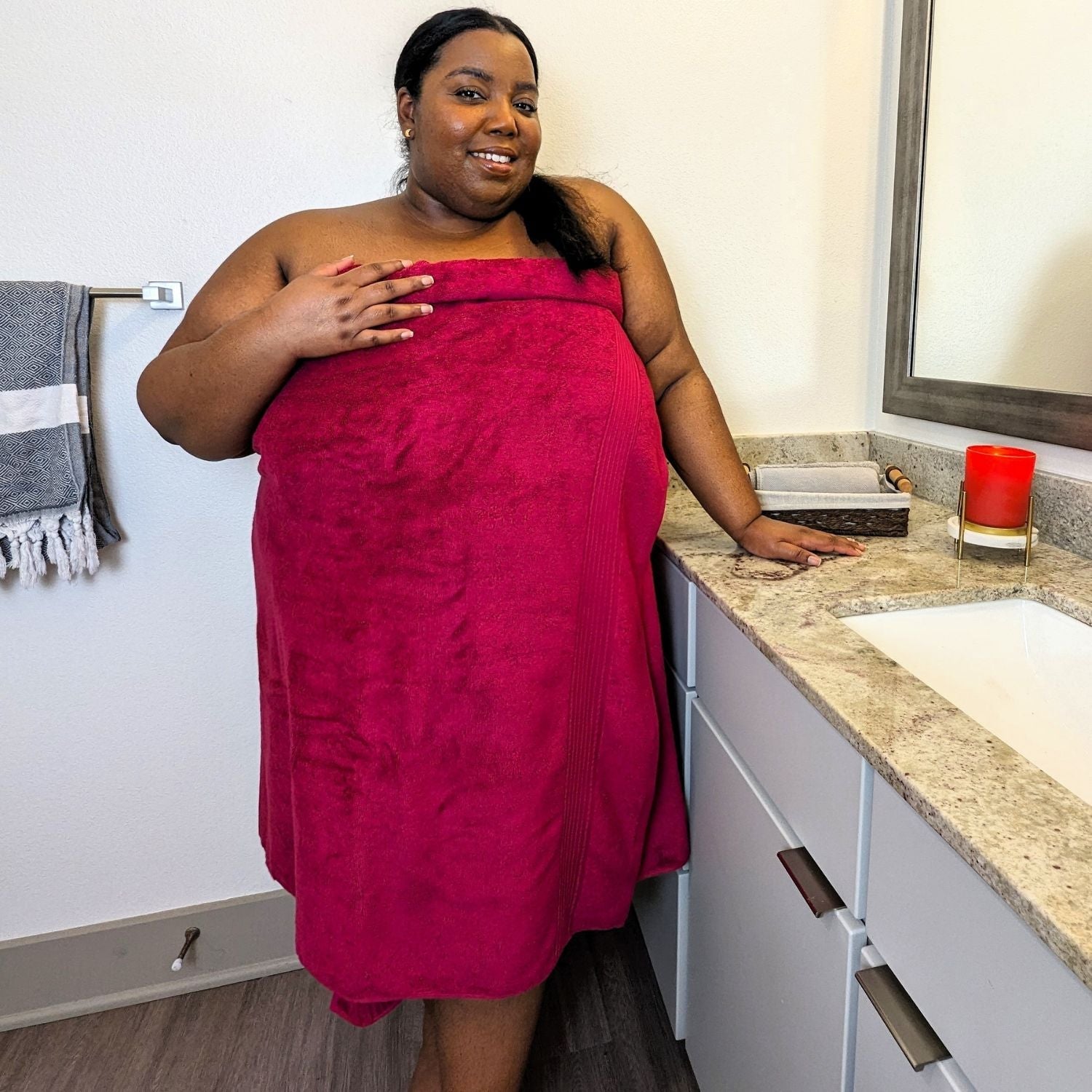 Big Softee Towel - Raspberry Pie