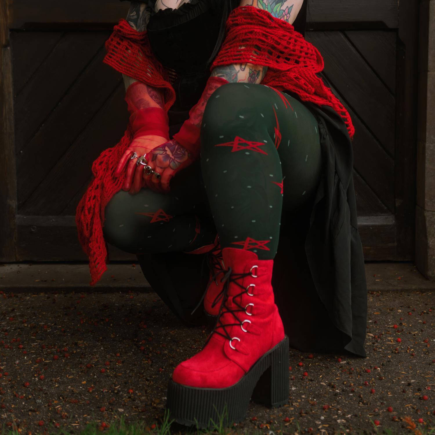 80 Denier Opaque Tights - Woodland Magick