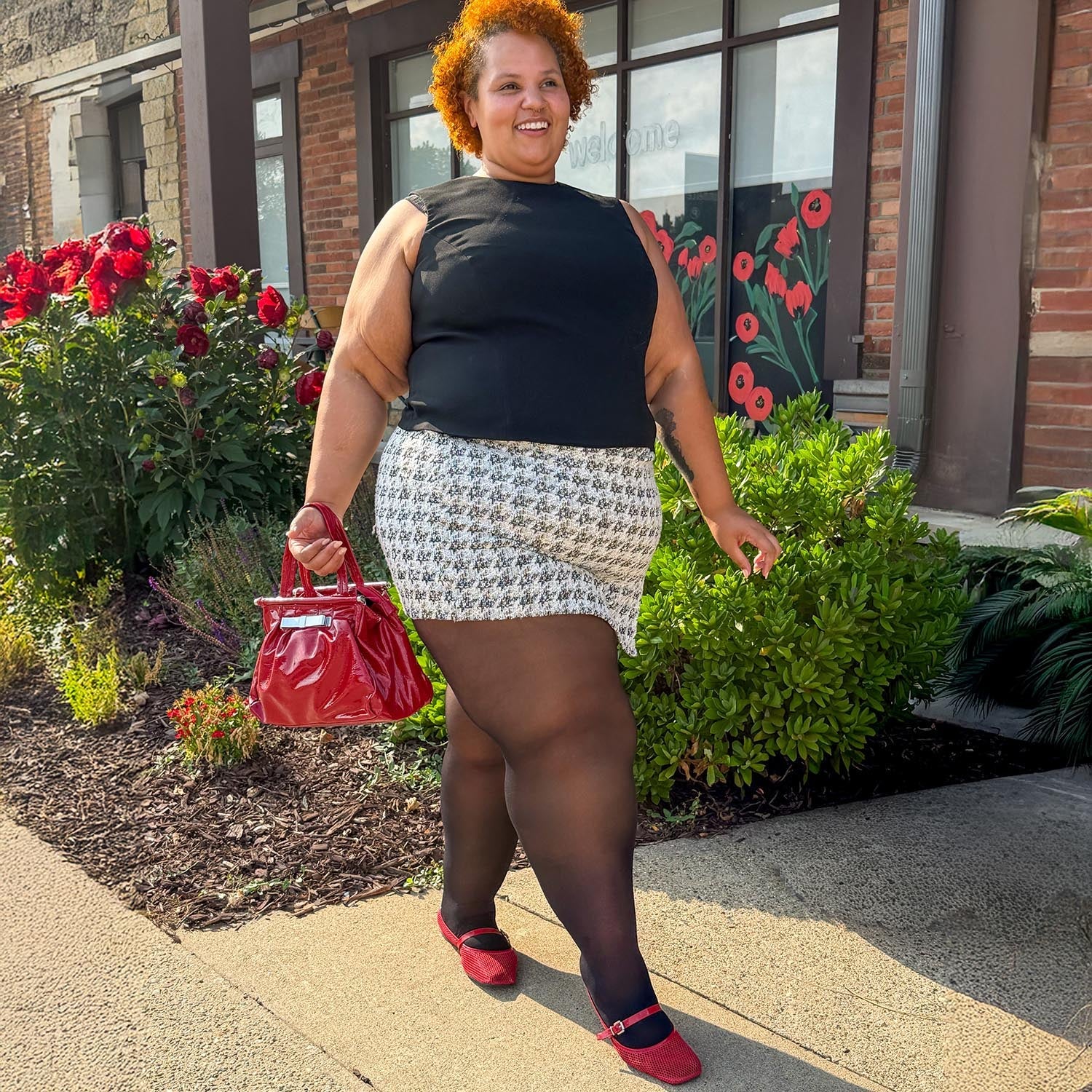 50 Denier Semi-Opaque Halo Tights - Liquorice