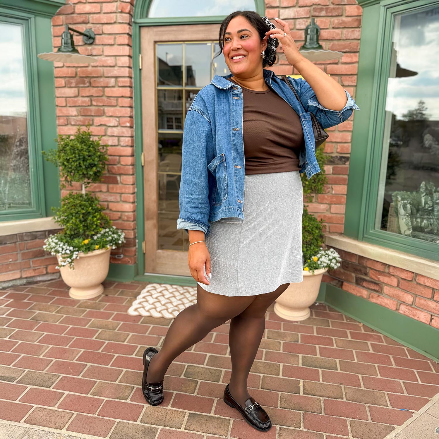 50 Denier Semi-Opaque Halo Tights - Praline