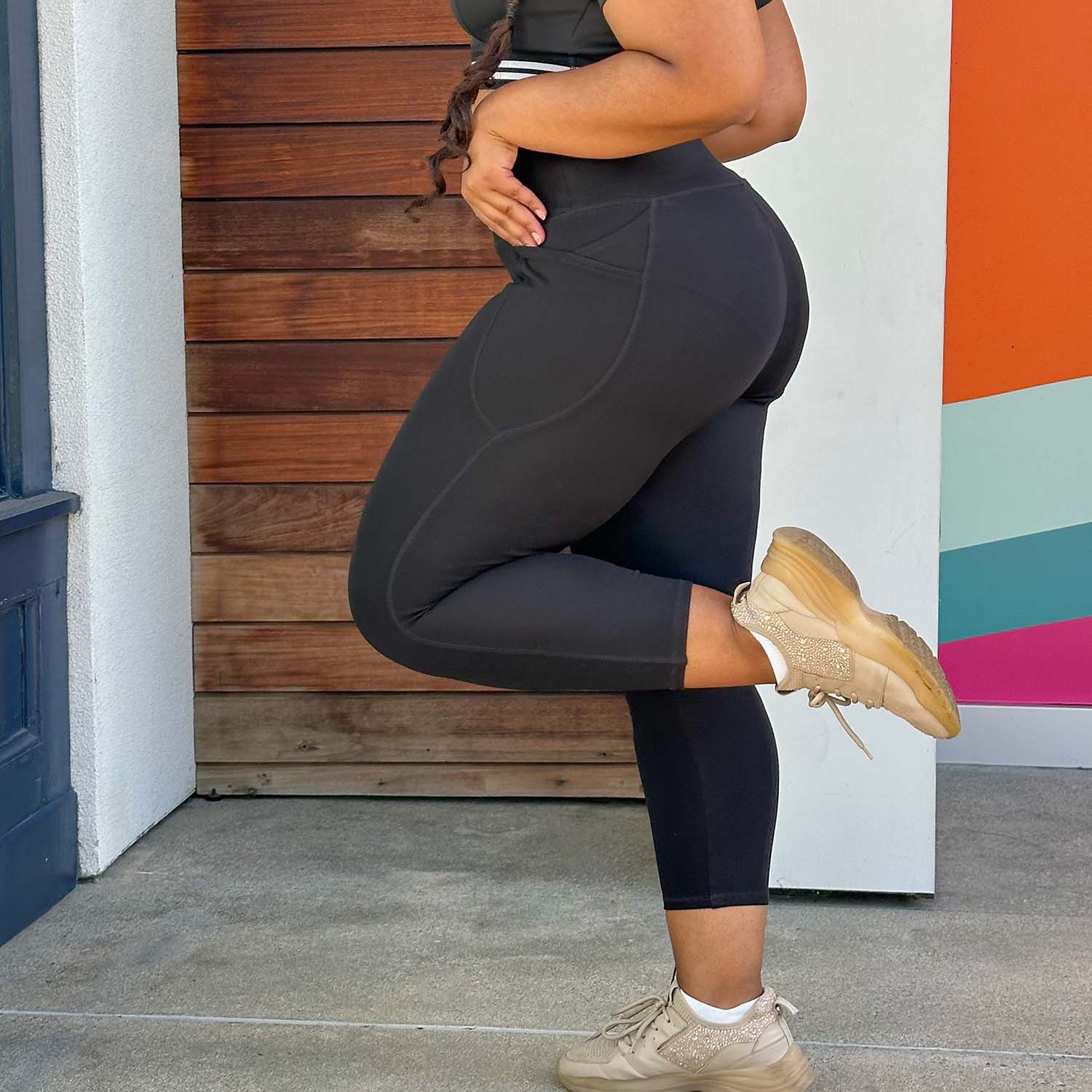 Leggings a prueba de cuclillas cortos (V2) - Bundillo de 2 pares