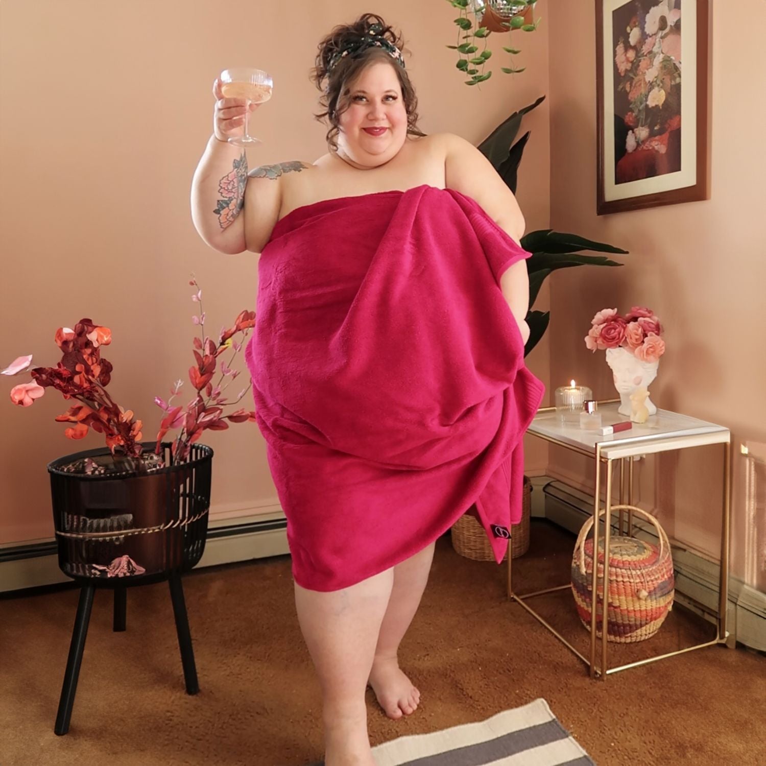 Big Softee Towel - Raspberry Pie