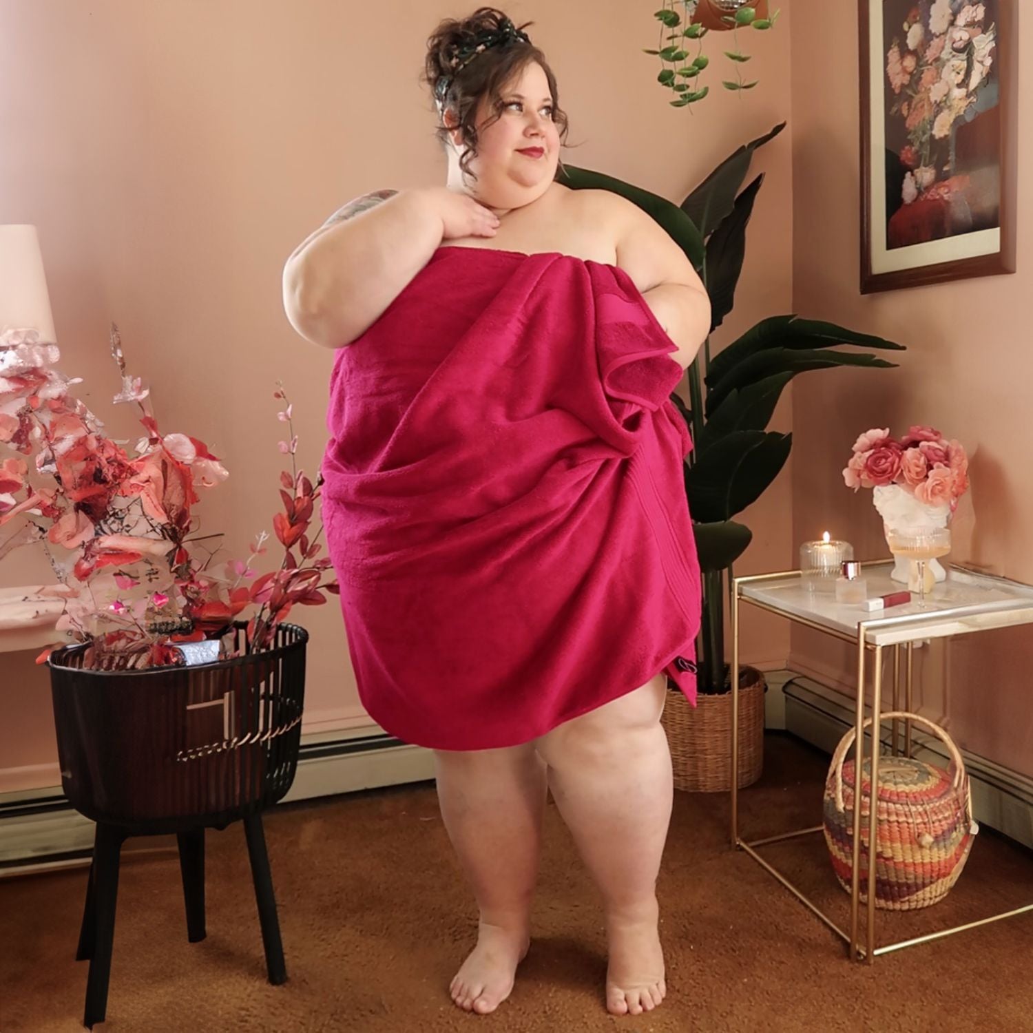 Big Softee Towel - Raspberry Pie