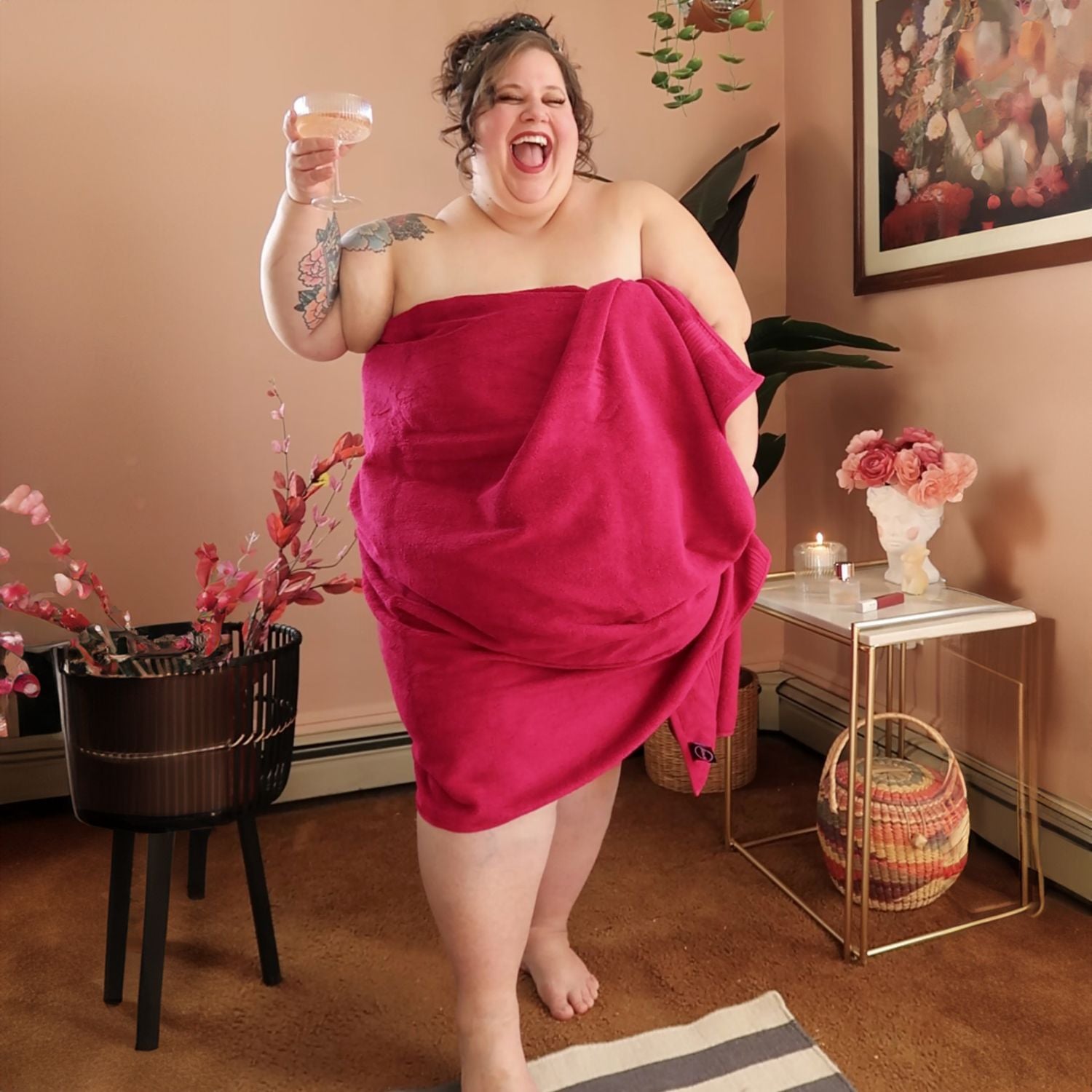 Big Softee Towel - Raspberry Pie