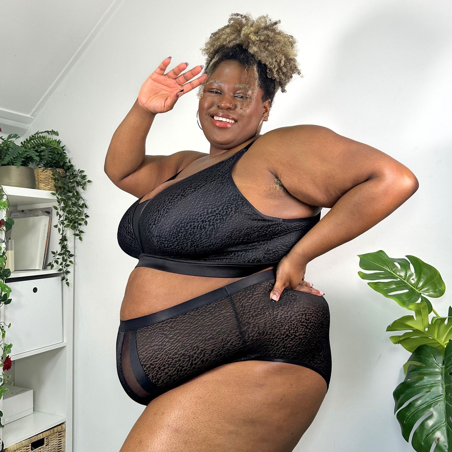 Organic Cotton Full Brief Knickers - Leopard