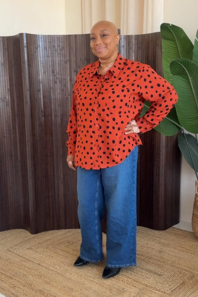 Woven Viscose Tailored Shirt - Spiced Spot