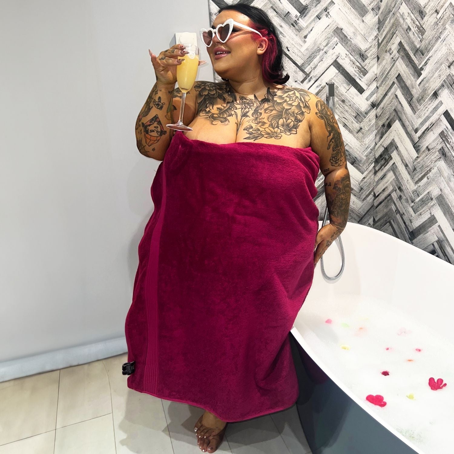 Big Softee Towel - Raspberry Pie
