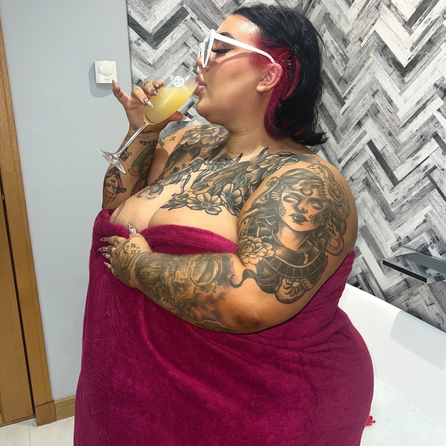 Big Softee Towel - Raspberry Pie