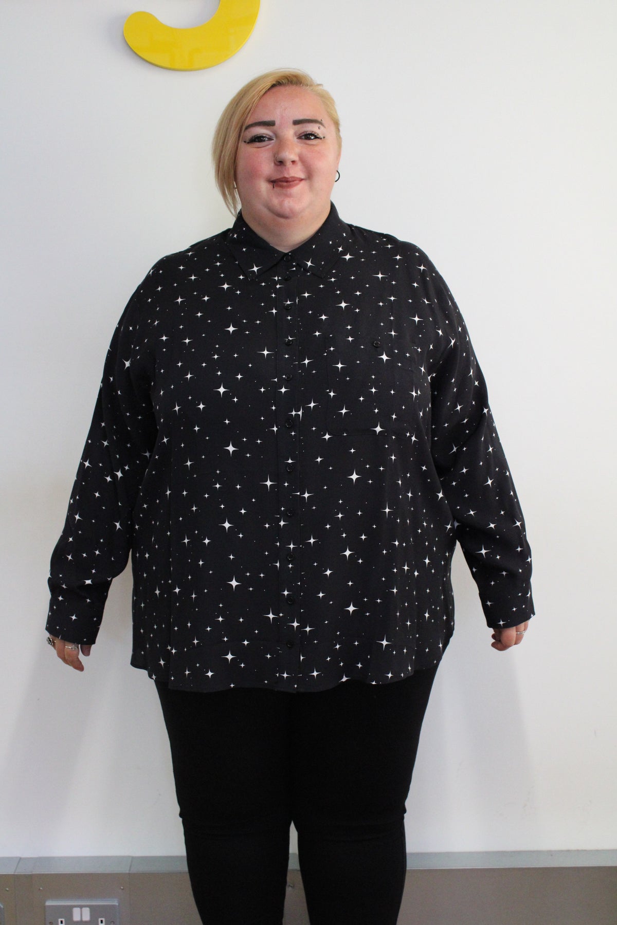 Woven Viscose Tailored Shirt - Night Sky