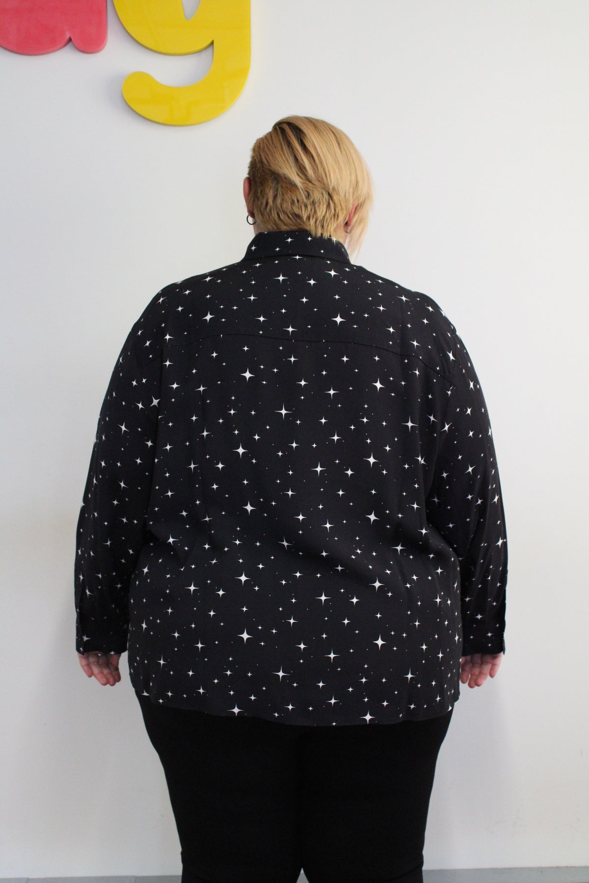Woven Viscose Tailored Shirt - Night Sky