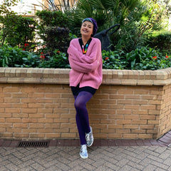 80 Denier Tights - Suffragette Purple - Snag