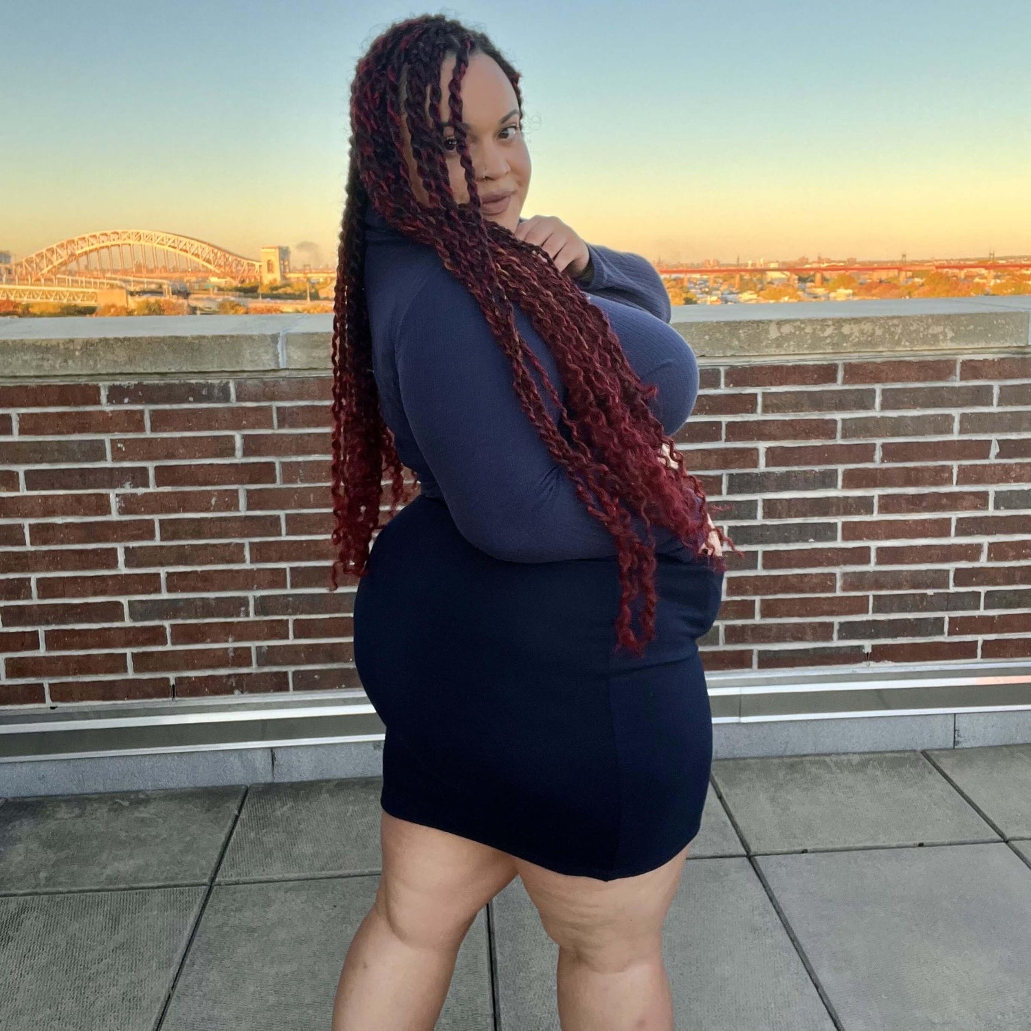 Mini Skirt - Navy
