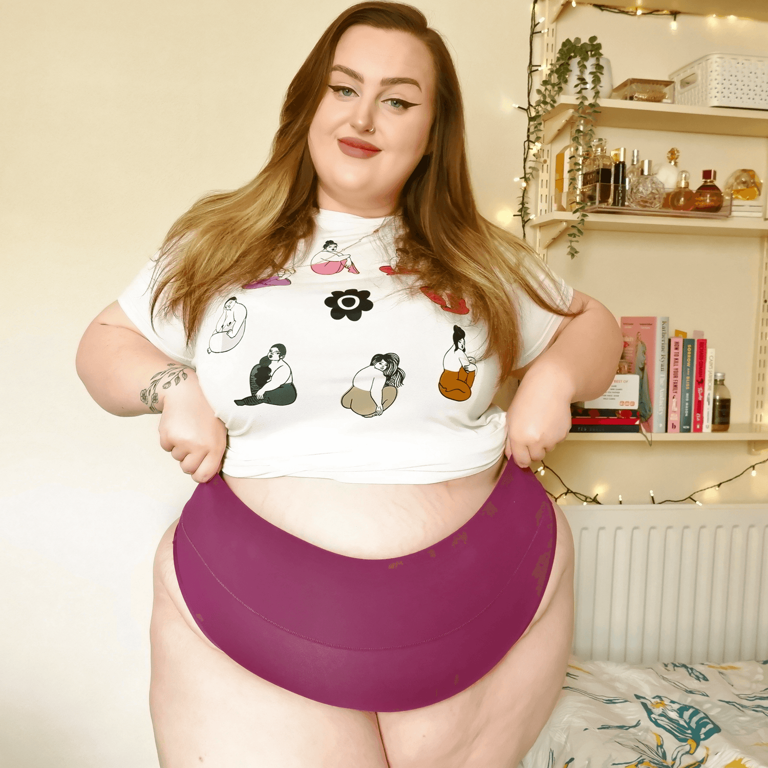 Tanga de algodón orgánico - Figgy Pudding