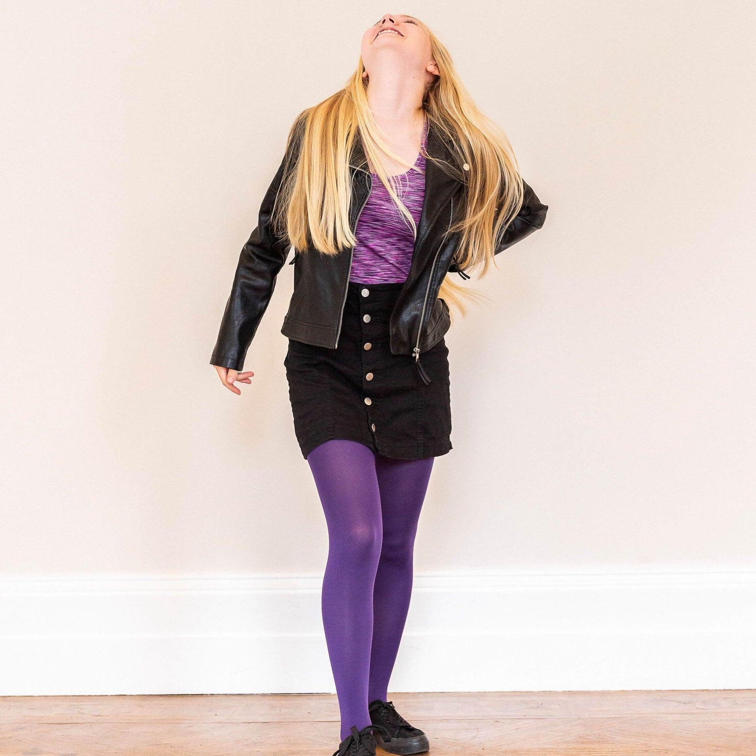 Medias para preadolescentes - Suffragette Purple